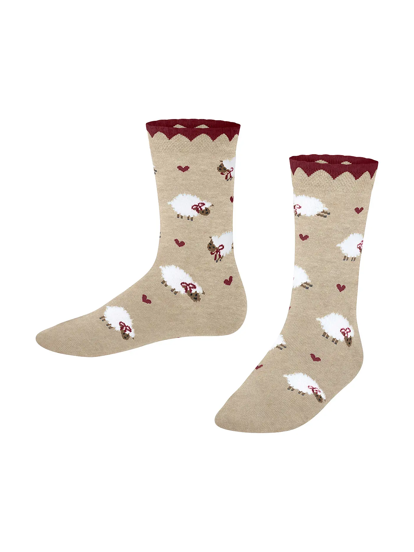 FALKE | Mädchen Socken CUTE SHEEP lipstick | beige
